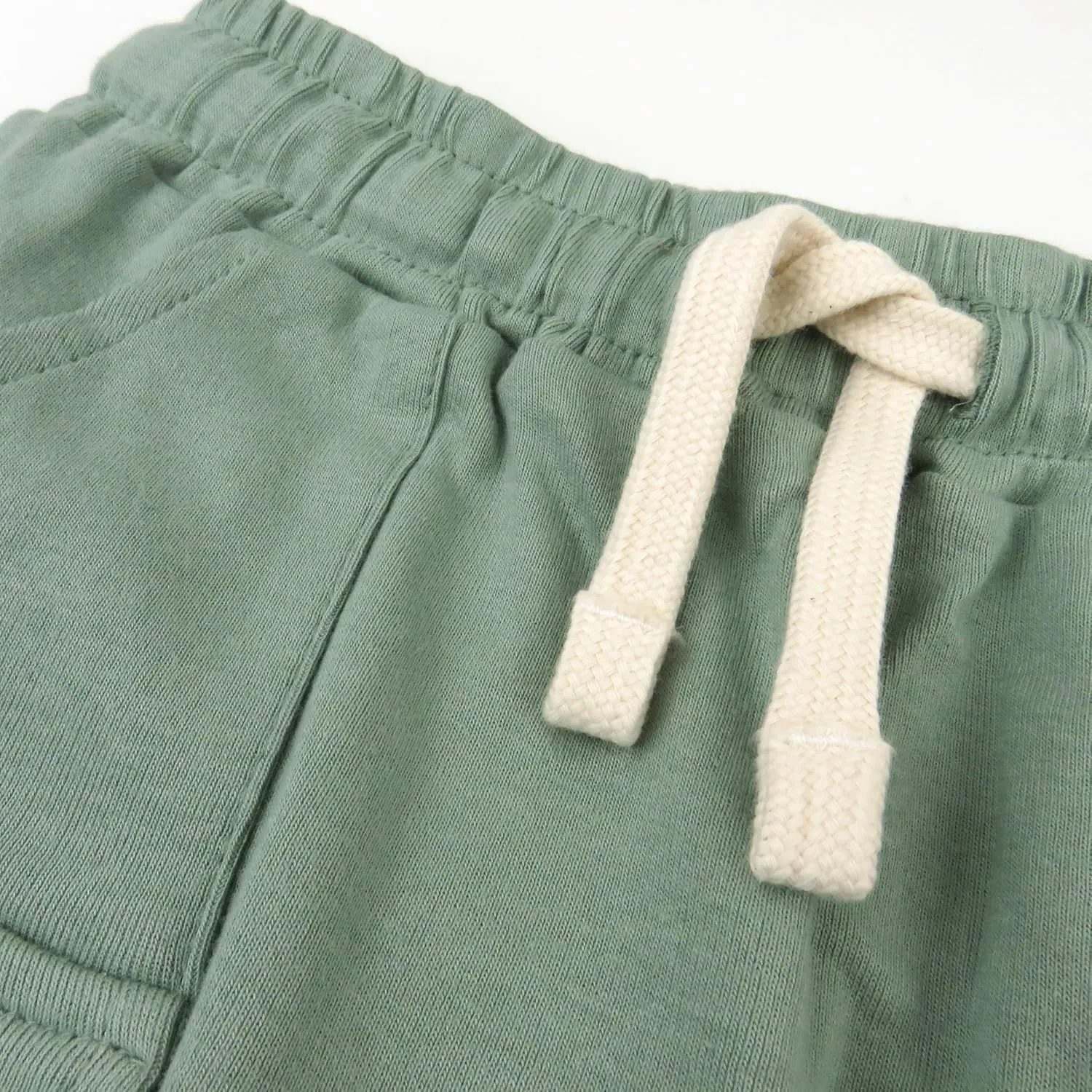 HonestBaby unisex-baby 2-pack Cargo Shorts 100% Organic Cotton for Infant Baby and Toddler, Boys, Girls