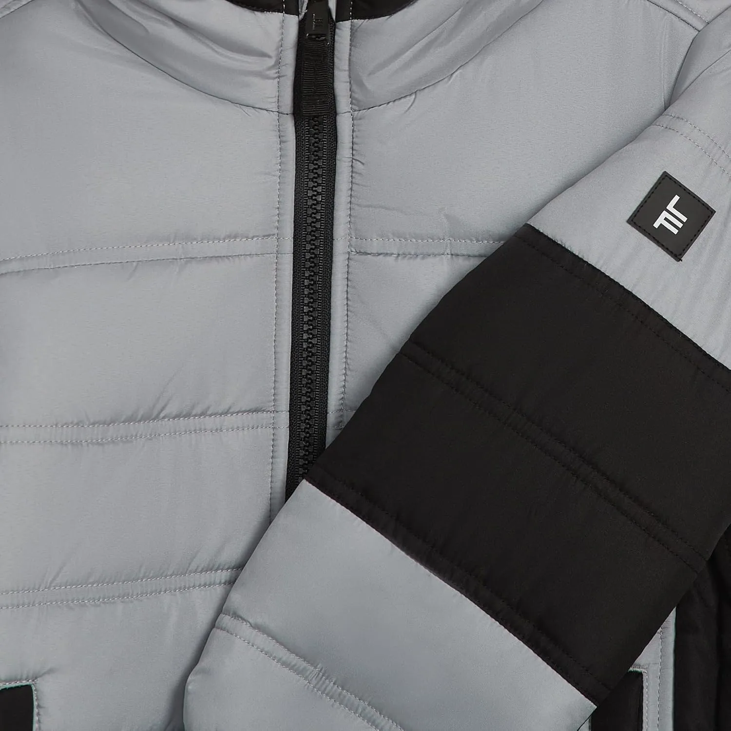 LONDON FOG Boys' Sporty Heavyweight Hooded Puffer Jacket and Fleece Beanie