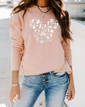 Magic Kingdom Castle Sweatshirts For Women Castle Fairy Graphic Sweatshirt Family Holiday Vacation Casual Pullover