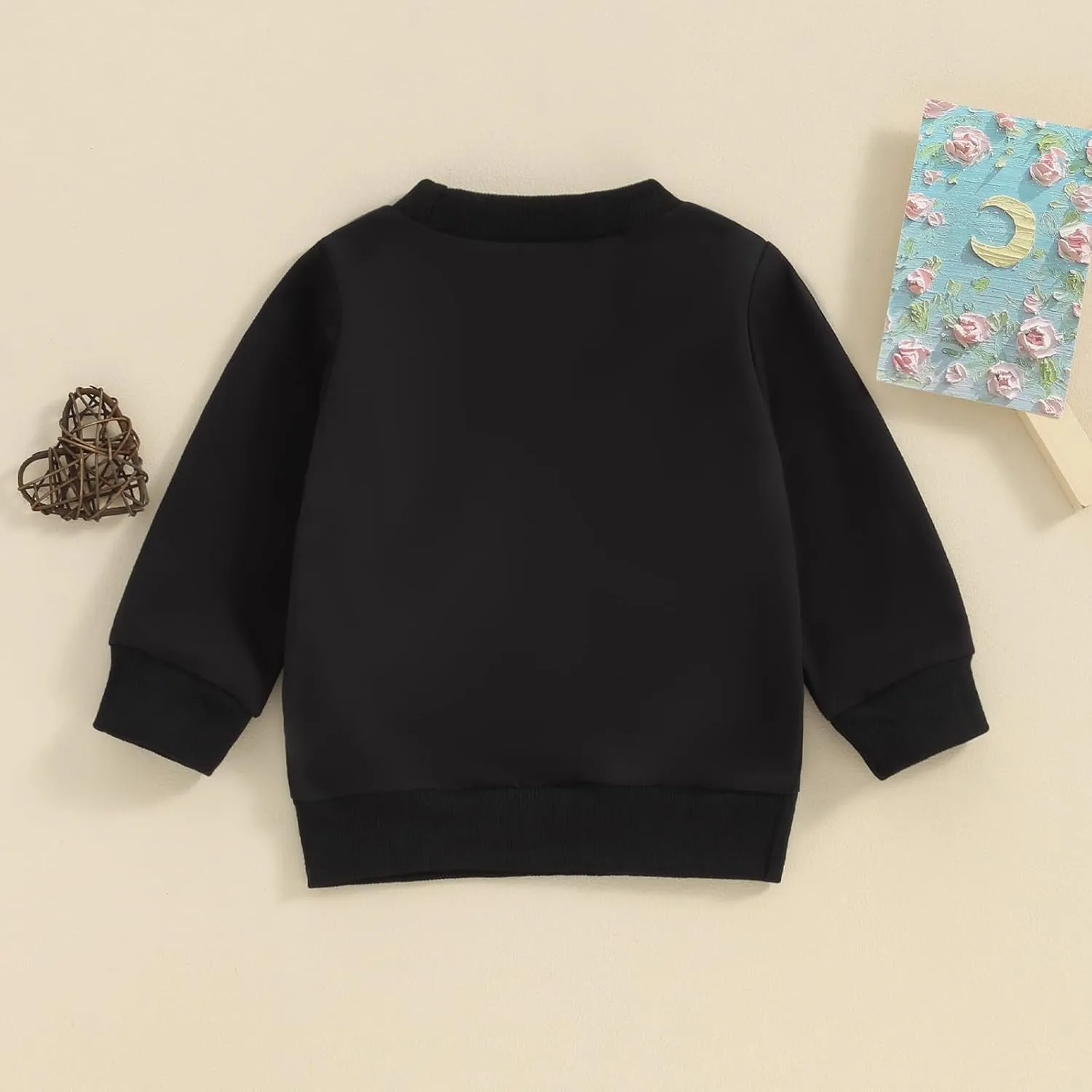 Mommy and Me Letter Print Matching Family Outfits Long Sleeve Crewneck Casual Sweatshirt T-Shirt