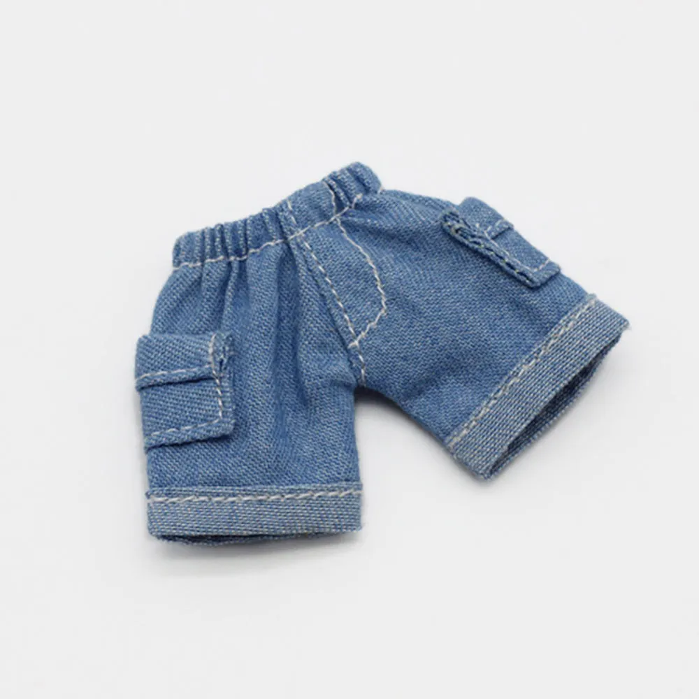 niannyyhouse Solid Color Vest Pocket Cargo Shorts 1/12 BJD OB11 Doll 4.3 inches (11 cm) Body Figure Accessory