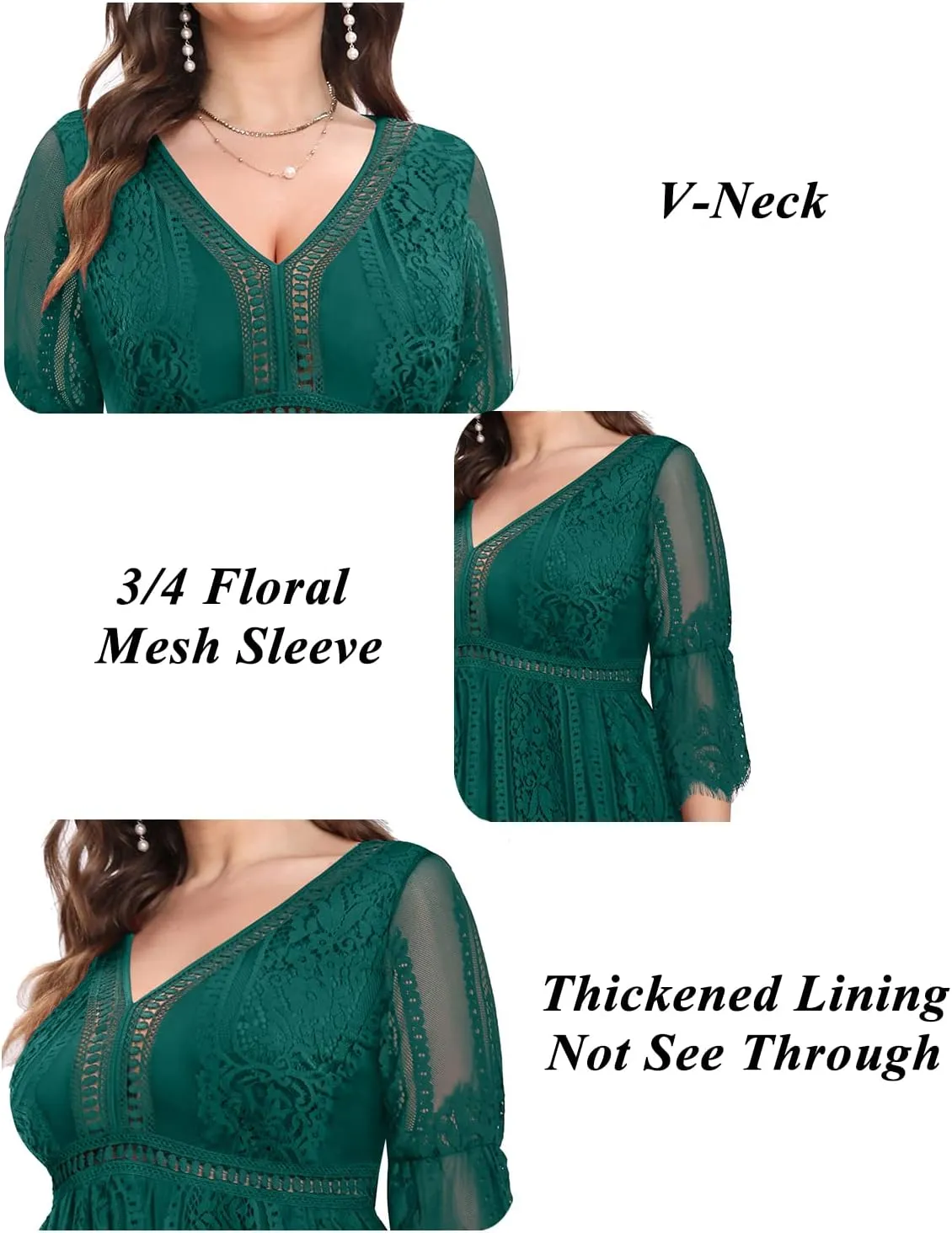 Plus Size Wedding Dress Boho - Maxi Bridal Shower Bohemian Formal Lace Long Dresses