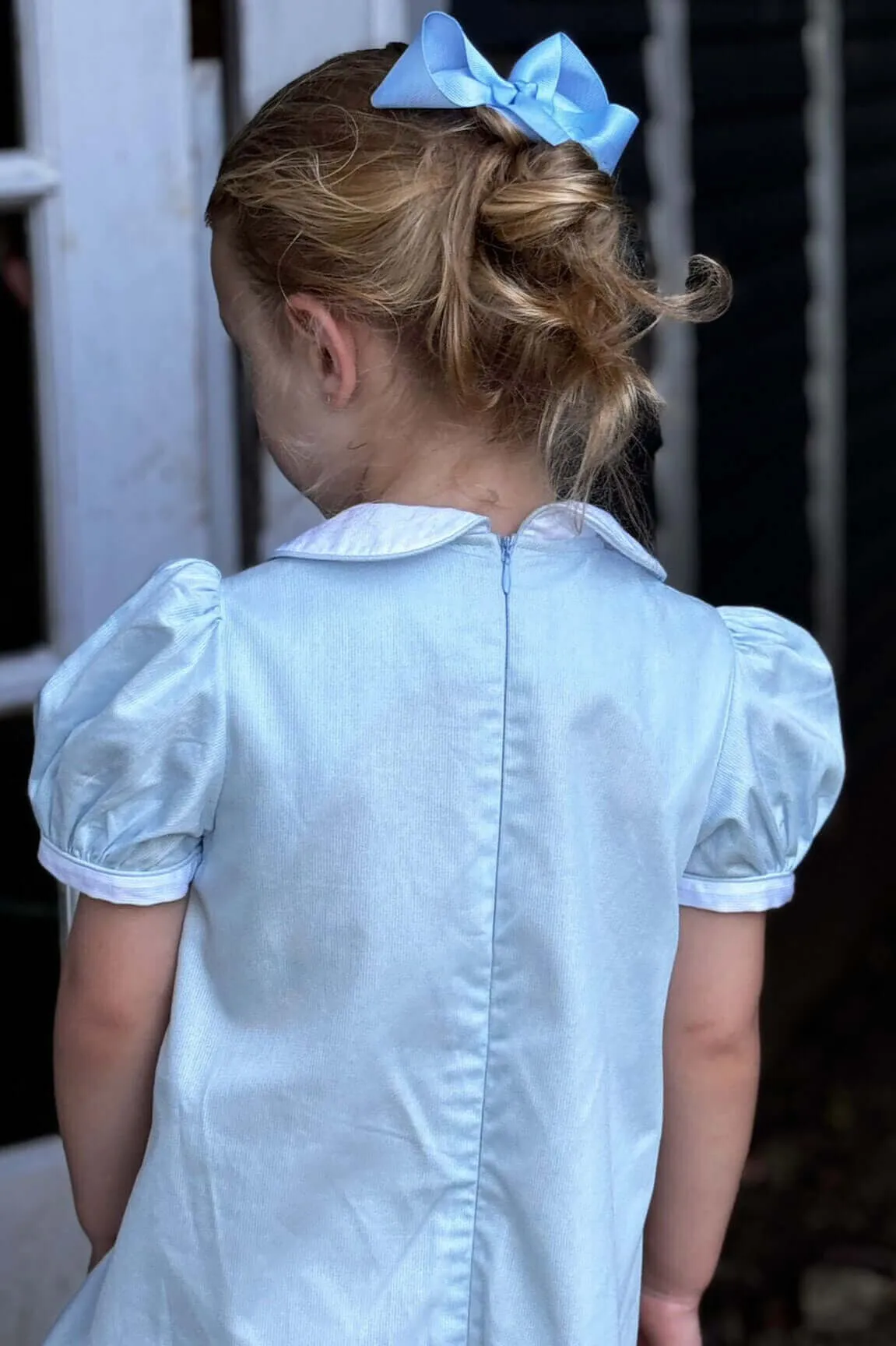 Smocked Sky Lovebird Dress