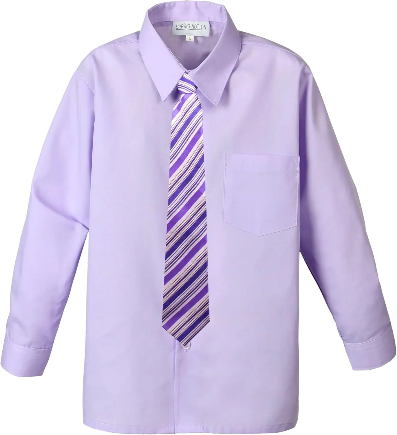 Spring Notion Boys Dress Shirt and Tie Set