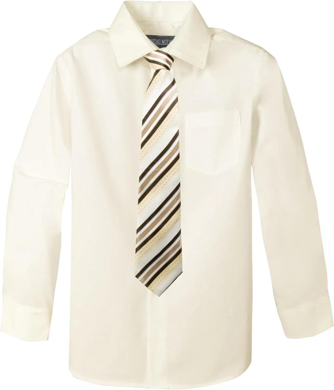 Spring Notion Boys Dress Shirt and Tie Set