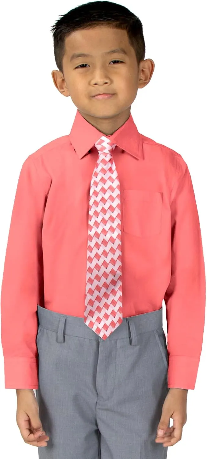Spring Notion Boys Dress Shirt and Tie Set