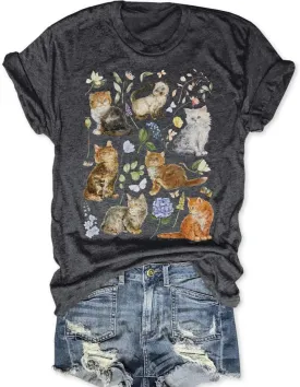 Vintage Butterfly and Moth T-Shirt for Women Casual Aesthetic Nature Short Sleeve Shirt Funny Animal Graphic Tees