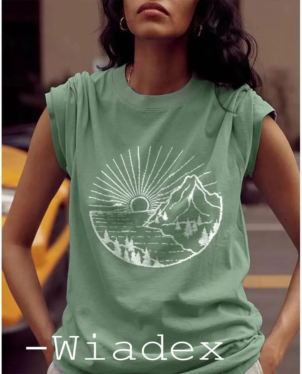 Womens Sunshine Sunrise Graphic Tee Summer Casual Short Sleeve Positive Saying Letter Print Teacher Inspirational T Shirt