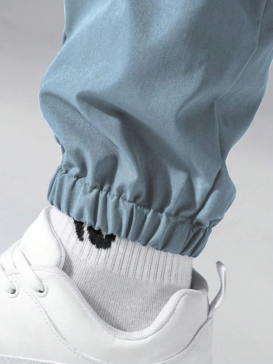 ZAFUL Men's Jogger Cargo Pant Elastic Waist Drawstring Straight Leg Sweatpants Lightweight Casual Trousers with Pockets