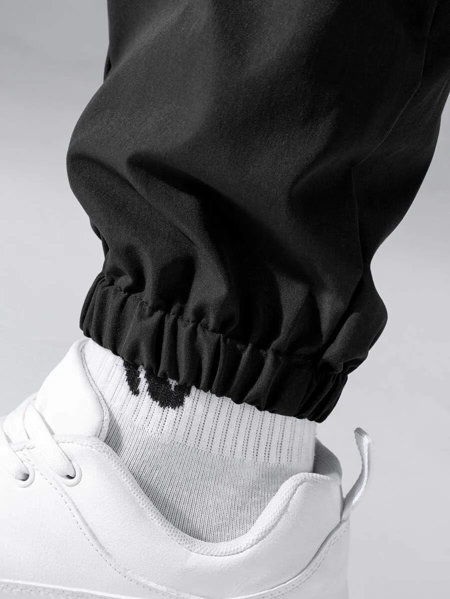 ZAFUL Men's Jogger Cargo Pant Elastic Waist Drawstring Straight Leg Sweatpants Lightweight Casual Trousers with Pockets